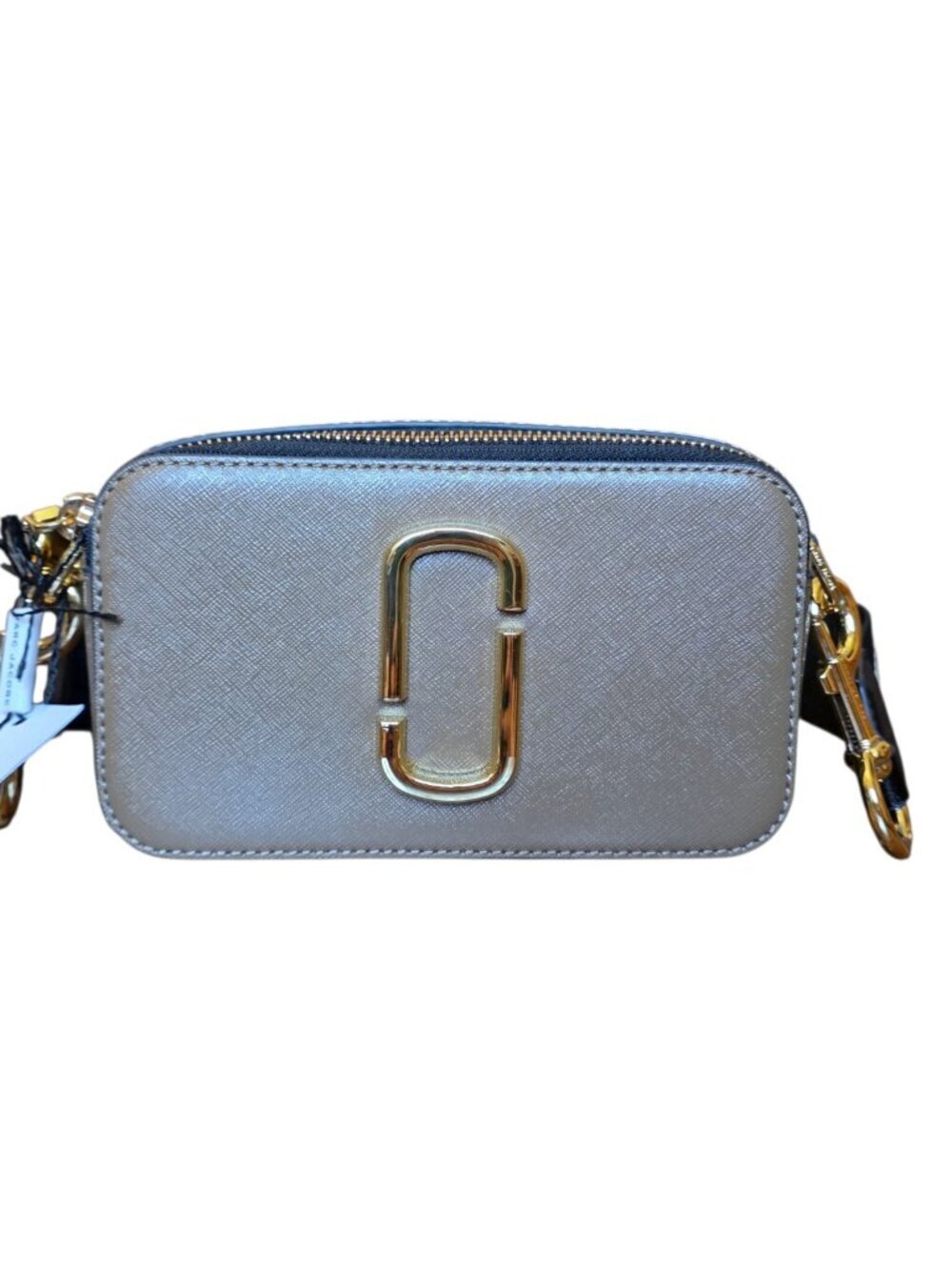 Marc Jacobs Snapshot Camera Bag French Grey Taupe Leather Crossbody Purse NWT - Picture 3 of 16